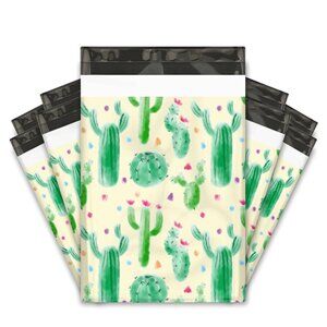 25 Cactus Designer Poly Mailers 10x13